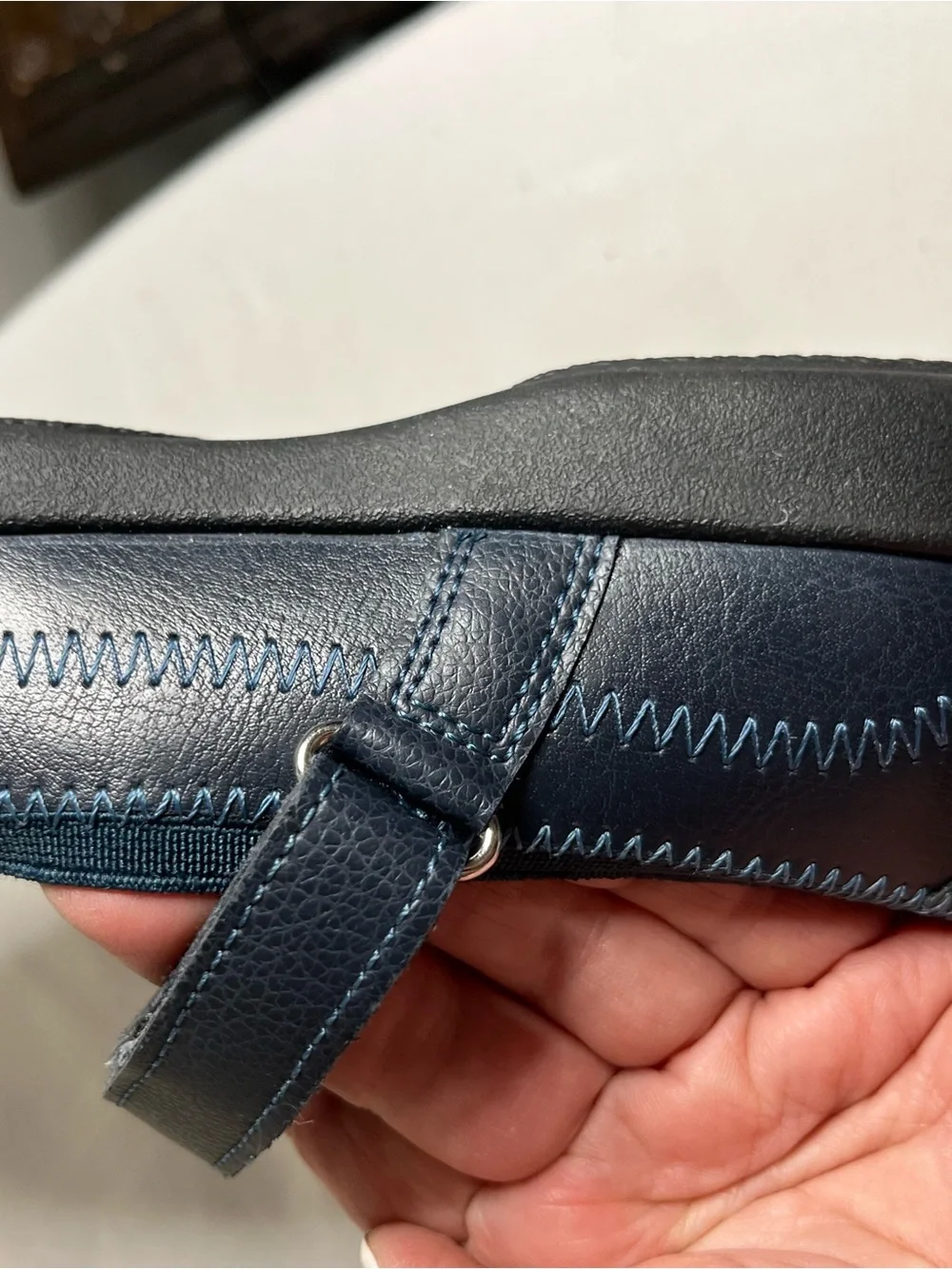 Hush Puppies Kids Navy Mary Jane Shoes with Memory Foam